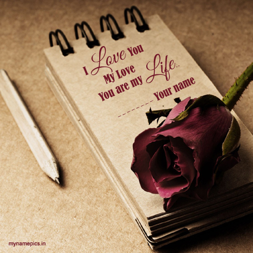 write your name on love message profile pics