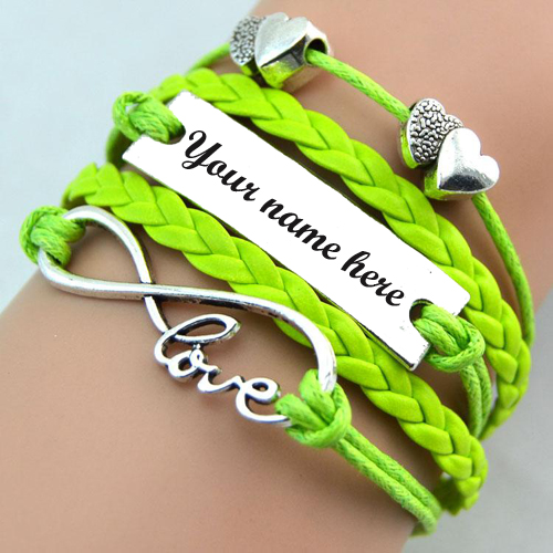 Write Your Name on Beautiful Love Hand Belt For Girls