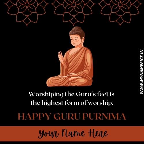 Happy Guru Purnima Wishes Status Image With Name