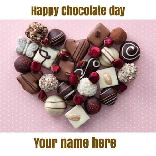 Happy Chocolate Day 2020 Love Greeting With Name