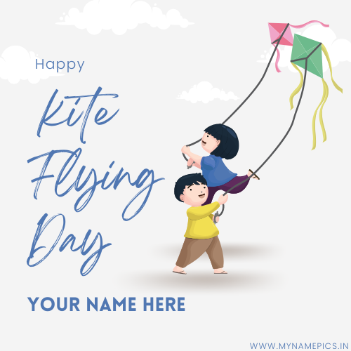 Happy Kite Festival 2023 Greeting With Name Edit