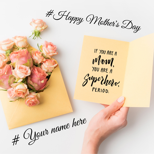 Mothers Day Wishes Love Note For Mother With Your Name