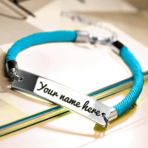 Create Designer Bar Bracelet For Friend With Your Name