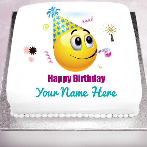 Happy Birthday Wishes Cute Party Smiley With Name