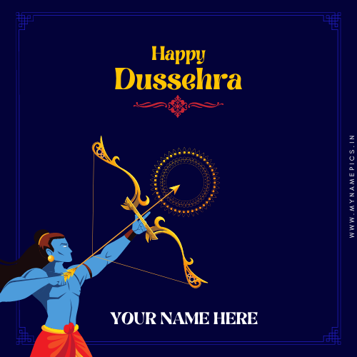 Happy Dussehra 2022 Wishes Status Image With Name