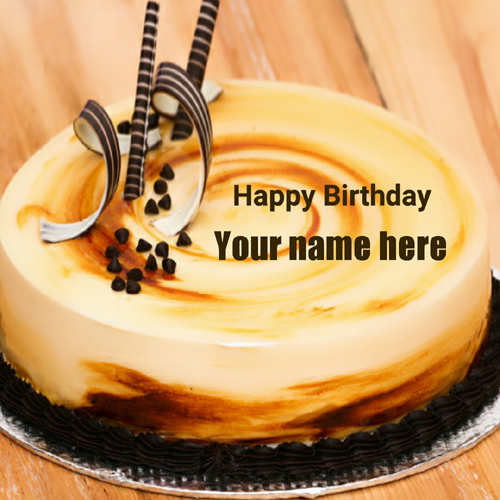 Happy Birthday Buttercream Cake With Your Name