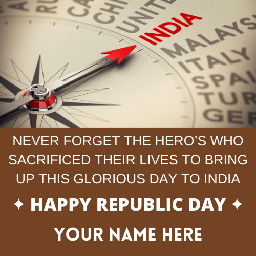Social Media Greeting For Republic Day Wishes With Name