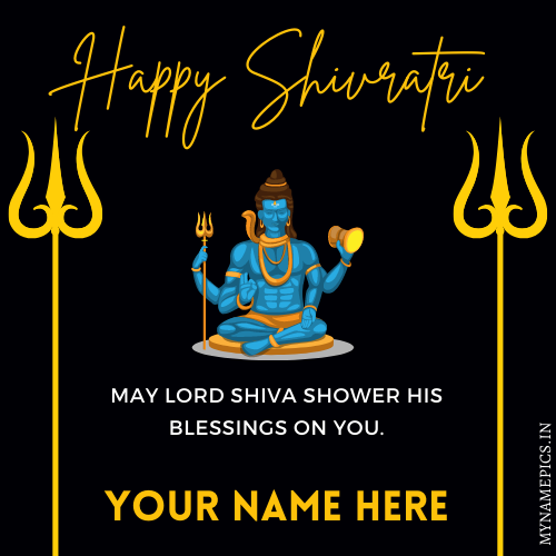 Lord Shiva Blessing on Shivratri 2022 Wishes With Name